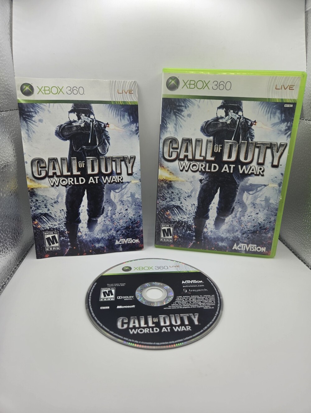 Call of Duty World at War Microsoft Xbox 360 (2008, Activision) CIB